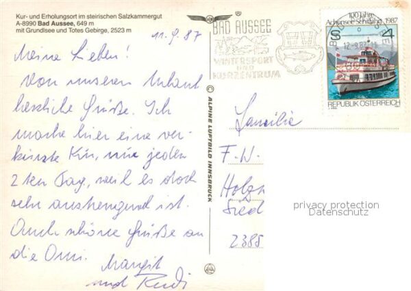 Bad Aussee Steiermark FliegeraufnahmeGrundisee Totes Gebirge – Bild 2