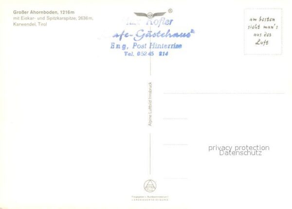Grosser Ahornboden Fliegeraufnahme – Bild 2