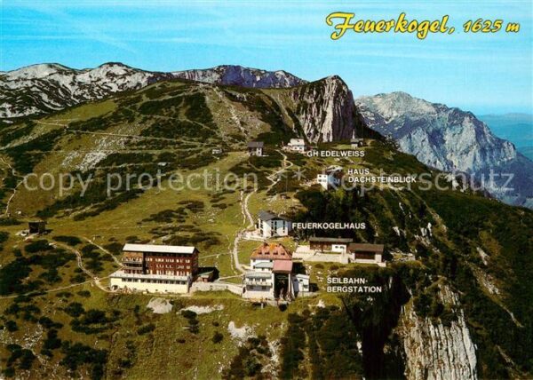 Ebensee Oberoesterreich Feuerkogel Fliegeraufnahme Feuerkogelha