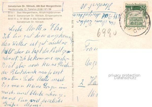 Bad Mergentheim Sanatorium Dr. Vötisch – Bild 2