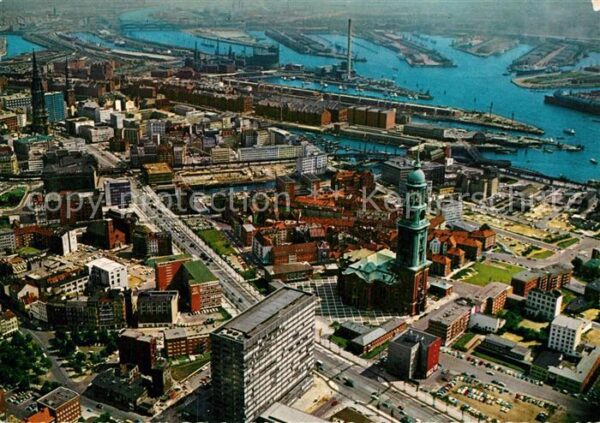 Hamburg Michel Ost-West-Strasse Hafen