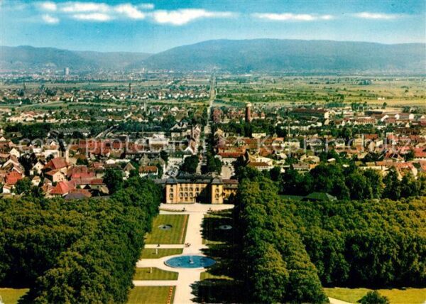 Schwetzingen Schlossgarten Fliegeraufnahme