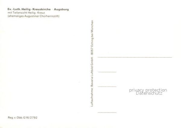 Augsburg Ev.-Luth. Heilig-Kreuzkirche Heilig-Kre – Bild 2