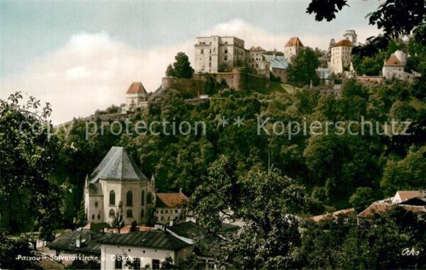 Passau Salvatorkirche und Oberhaus