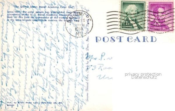 Baltimore Maryland United States Naval Academy Color Girl – Bild 2