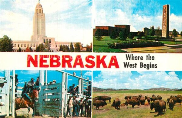 Nebraska US-State State Capitol Lincoln Boys Town Omaha R