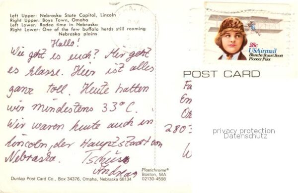 Nebraska US-State State Capitol Lincoln Boys Town Omaha R – Bild 2