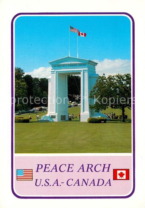 Blaine Washington International Peace Arch USA Canada Bor