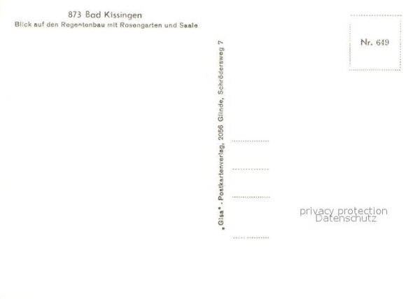 Bad Kissingen Regentenbau mit Rosengarten und Saale F – Bild 2