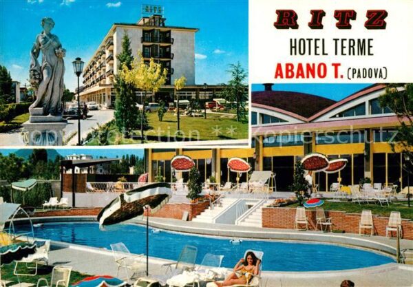 Abano Terme Hotel Ritz Terme Swimming Pool Statue