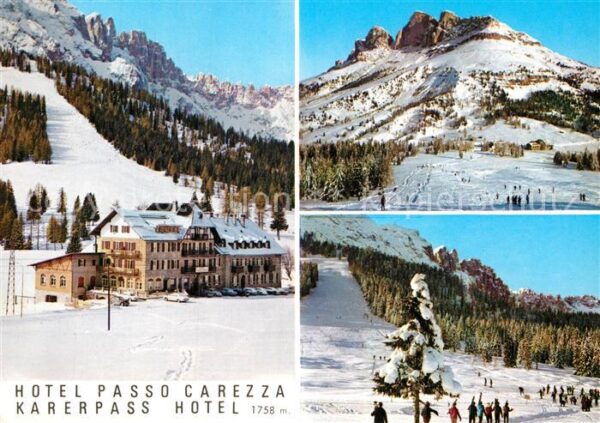 Karerpass Suedtirol Hotel Passo Carezza Wintersportplatz Do