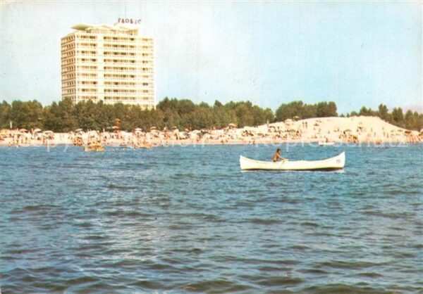 Slantchev Brjag Hotel Globus Ansicht vom Meer aus Ruder