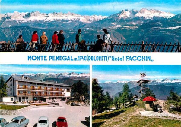 Monte Penegal Hotel Facchin Aussichtsturm Fernsicht D