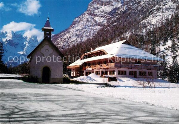 Landro Hotel Baur Drei Zinnen Kapelle Winterla
