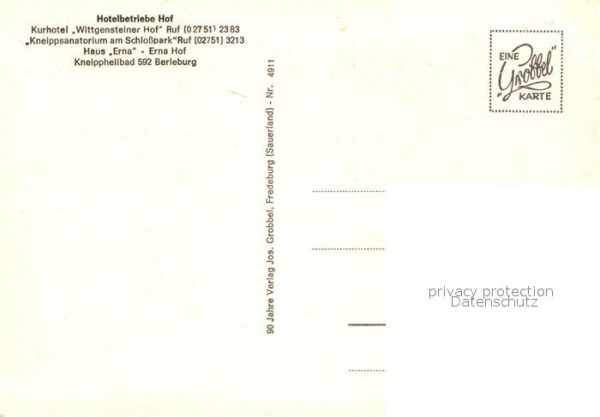 Berleburg Bad Hotelbetriebe Hof Kurhotel Wittgenstein – Bild 2