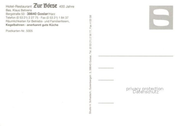 Goslar Hotel Restaurant Zur Börse Fachwerkhaus – Bild 2