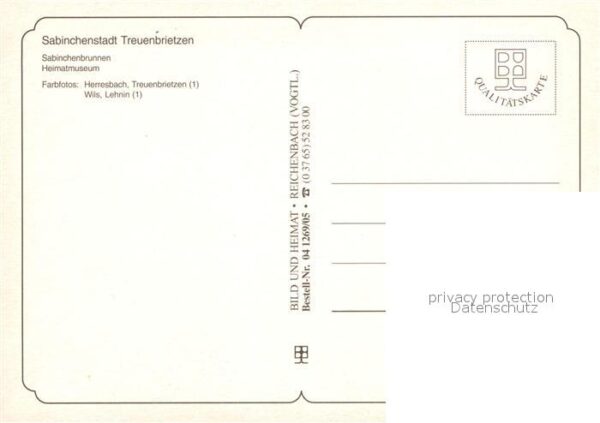 Treuenbrietzen Sabinchenmoritat Sabinchenbrunnen Heima – Bild 2