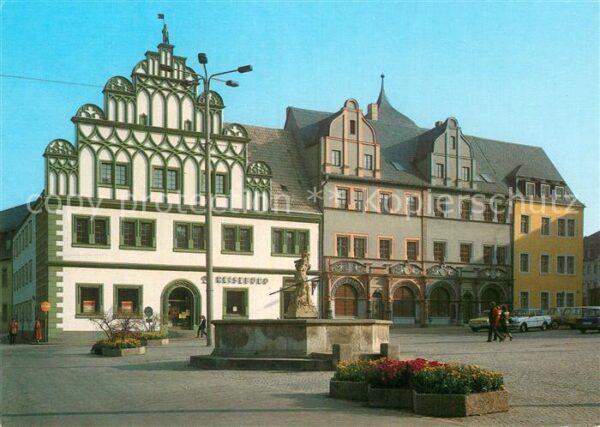 Weimar Thueringen Markt Brunnen