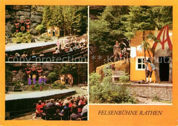 Rathen Saechsische Schweiz Felsenbühne Naturbühne