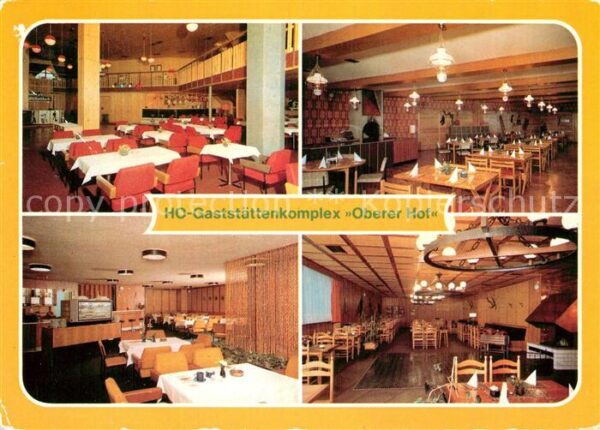 Oberhof Thueringen HO Gaststättenkomplex Oberer Hof Tanzba