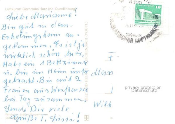 Gernrode Harz FDGB Erholungsheim Fritz Heckert Luftku – Bild 2