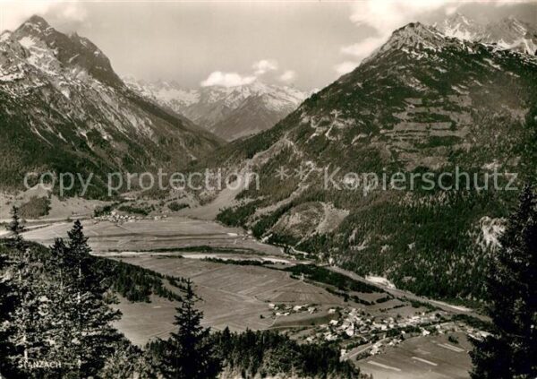 Stanzach Tirol und Vorderhornbach mit Klimmspitze und