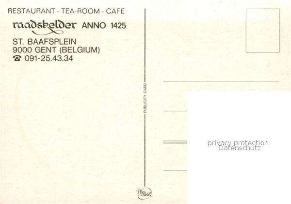 Gent Gand Flandre Restaurant Tea Room Cafe raadskelder – Bild 2
