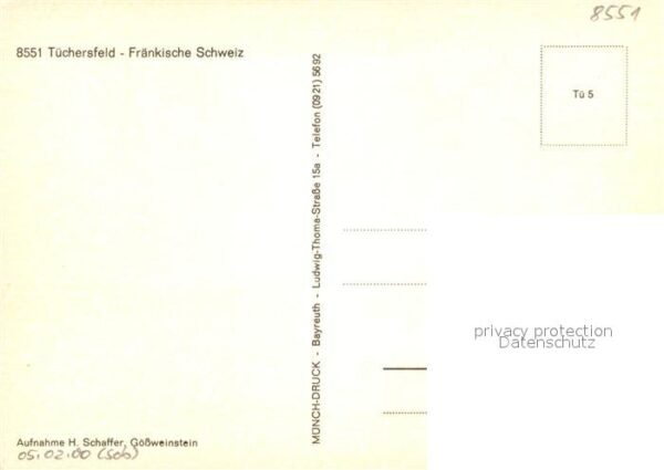Tuechersfeld Ortsmotiv mit Felsen Fränkische Schweiz – Bild 2