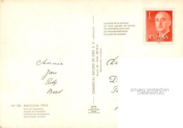Barcelona Cataluna Tipica Fuente de Canaletes – Bild 2