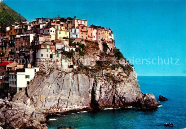 Manarola Panorama e scogliera Steilküste