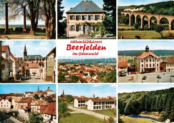 Beerfelden Odenwald Teilansichten Erholungsort Viadukt