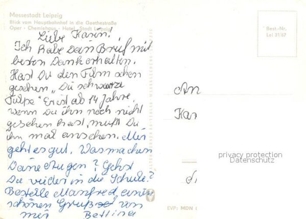 Leipzig Blick vom Hauptbahnhof in Goethestrasse – Bild 2