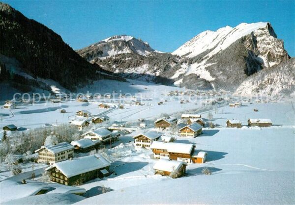 Au Bregenzerwald Winterpanorama Blick gegen Kanisfluh