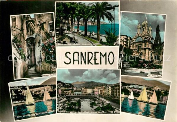 Sanremo vecchia Lungomare Imperatrice Chiesa Ru