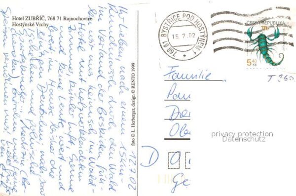 Rajnochovice Hotel Zubric – Bild 2