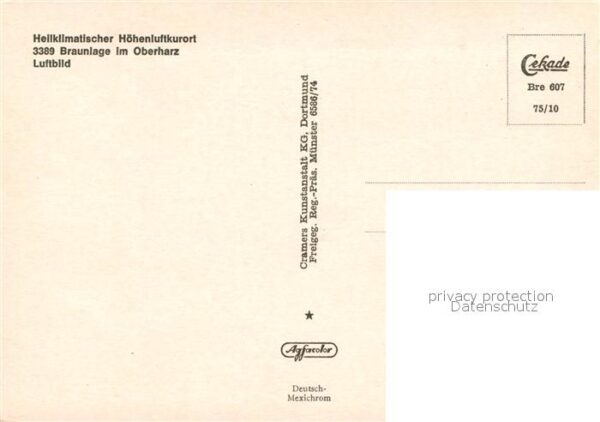 Braunlage Heilklimatischer Höhenluftkurort Fliege – Bild 2