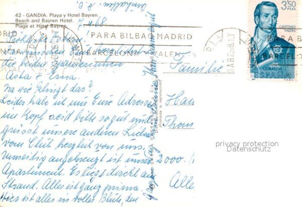 Gandia Playa y Hotel Bayren de noche – Bild 2