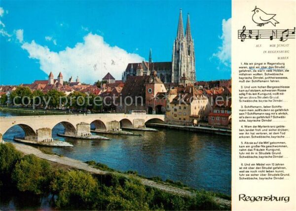 Regensburg 2000jährige Stadt an der Donau Steinern