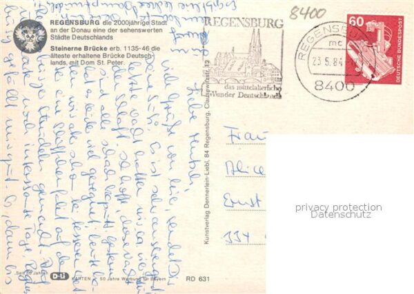 Regensburg 2000jährige Stadt an der Donau Steinern – Bild 2