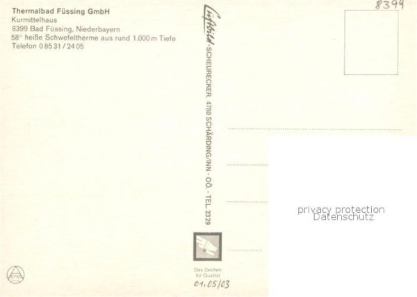 Bad Fuessing Thermalbad Kurmittelhaus Schwefeltherme – Bild 2