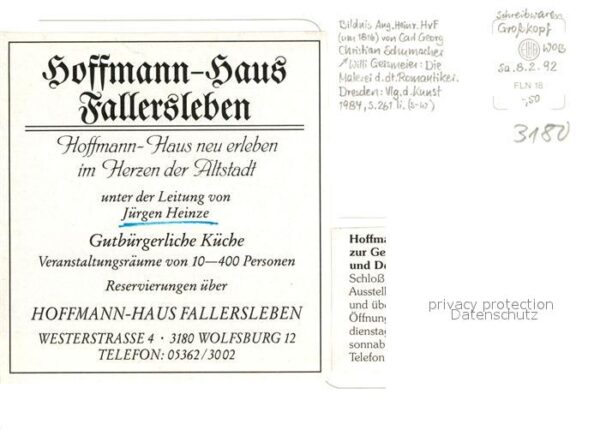 Fallersleben Hoffmannhaus Fachwerkhaus Porträt – Bild 2
