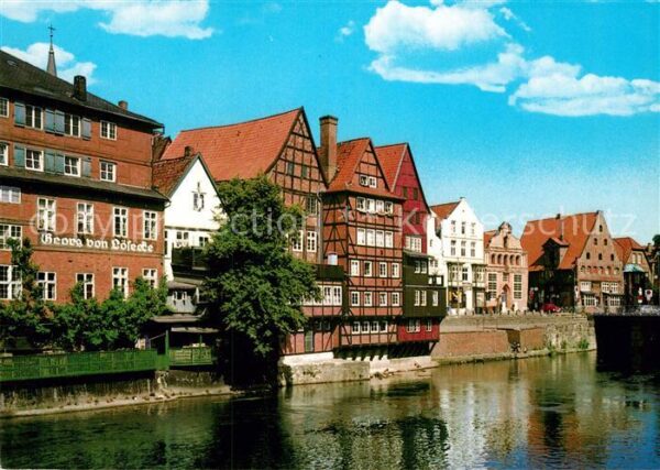 Lueneburg Häuserpartie an der Ilmenau