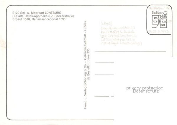 Lueneburg Alte Rathsapotheke 16. Jhdt. Renaissanc – Bild 2
