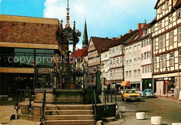 Hannover Holzmarkt Oskar Winter Brunnen Historis