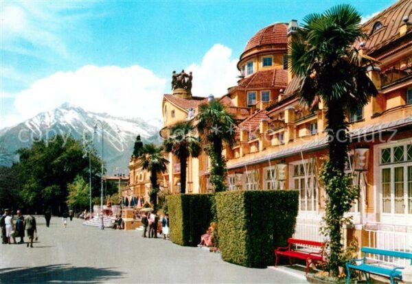 Meran Merano Casino Municipale Promenade mit Kurhaus