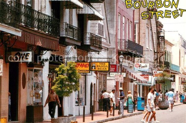 New Orleans Louisiana Bourbon Street French Quartier Dixielan