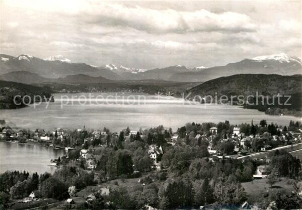 Poertschach Woerthersee Panorama vom Karawankenblick