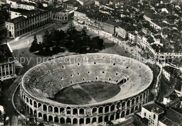 Verona Veneto Piazza Bra veduta aerea