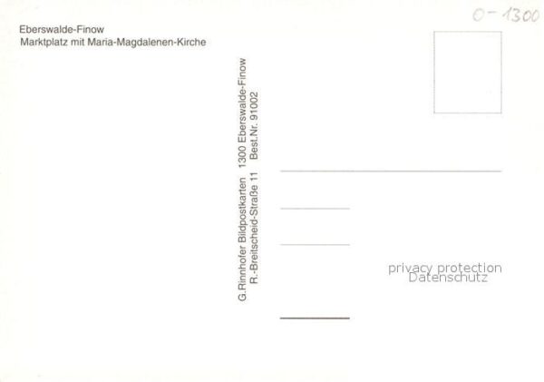 Finow Eberswalde Marktplatz Maria Magdalenen Kirche Font – Bild 2