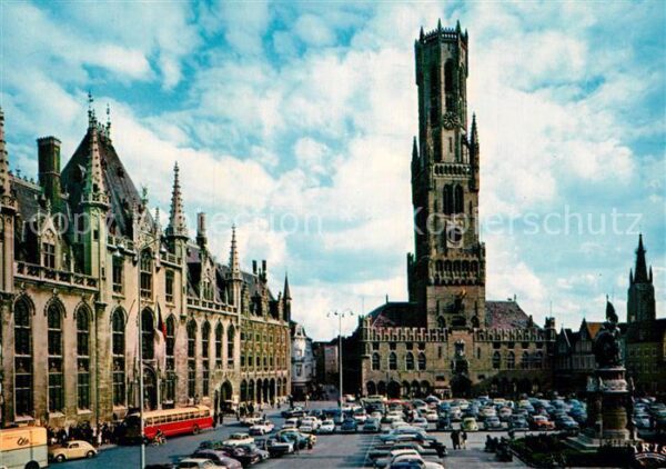 Brugge Grote Markt Grande Place Belfried